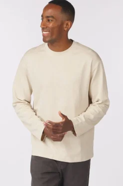 Discount Selected T-Shirt Looseoscar Ls O-Neck Tee Asphalt