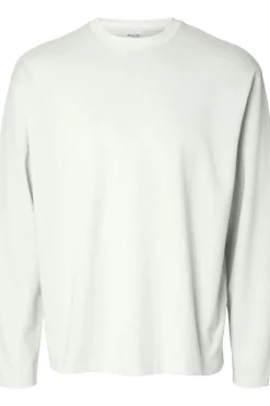 Clearance Selected T-Shirt Looseoscar Ls O-Neck Tee Asphalt