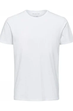 Outlet Selected T-Shirt Newpima white