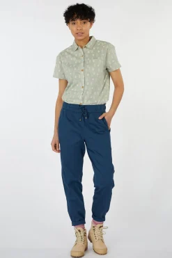 New Sherpa Broek Palmo Pant Azure