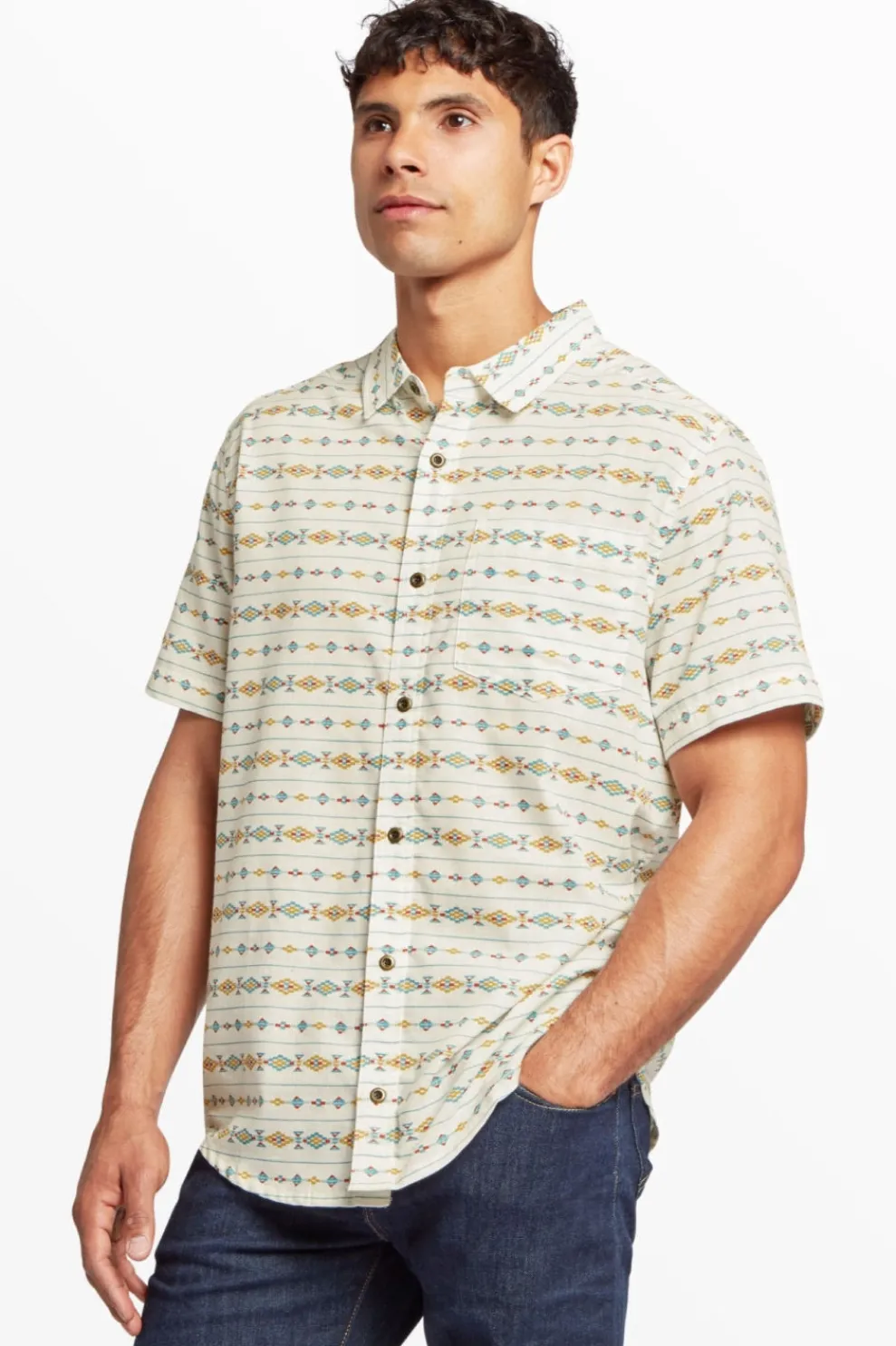 Sale Sherpa Hemd Bagmati Stripe Ss Shirt Peetho