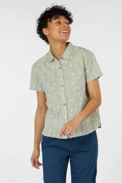 Sale Sherpa Hemd Jaya Camp Ss Shirt Celery