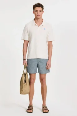 Discount Shiwi Zwemshort Mike 7 Inch Geo Tile Green Leaf Geo Tile