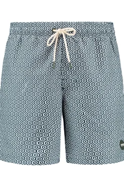 Discount Shiwi Zwemshort Mike 7 Inch Geo Tile Green Leaf Geo Tile