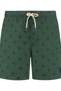 Clearance Shiwi Zwemshort Mike 7 Inch Coral Embro Green Leaf Coral Embro