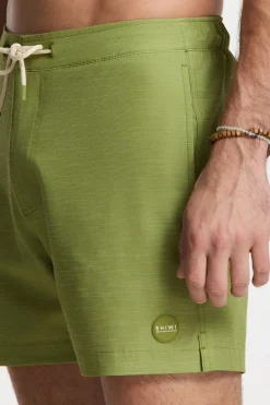 New Shiwi Zwemshort Owen 5 Inch Solid Green Fern