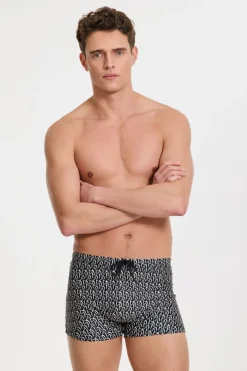 Outlet Shiwi Zwemshort Sven Wavy Coral Black Wavy Coral