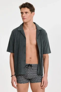 Outlet Shiwi Zwemshort Sven Wavy Coral Black Wavy Coral