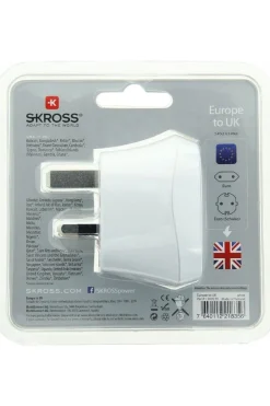 Online S-Kross Wereldstekker Europe To UK Adapter white