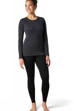 Hot Smartwool Ondergoed Classic Thermal Merino Baselayer Crew Charcoal Heather