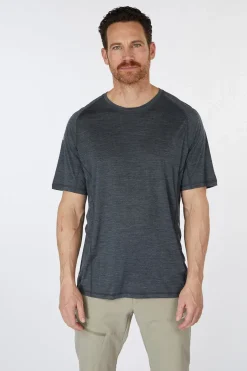 Clearance Smartwool T-Shirt Active Ultralite Ss Charcoal Heather