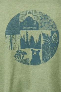 Online Smartwool T-Shirt Forest Finds Ss Fern Green