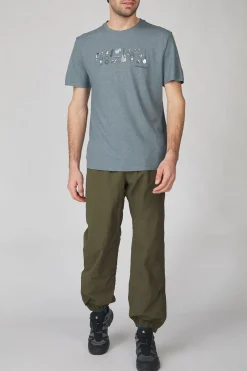 Online Smartwool T-Shirt Gone Camping Ss Pewter Blue