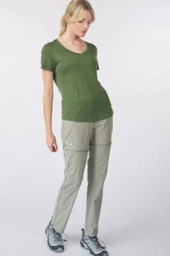 Sale Smartwool T-Shirt Merino 120 V-Neck Tee Fern Green