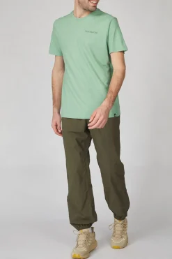 Clearance Smartwool T-Shirt Nature Vibes Ss Honey Dew