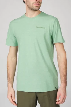 Clearance Smartwool T-Shirt Nature Vibes Ss Honey Dew