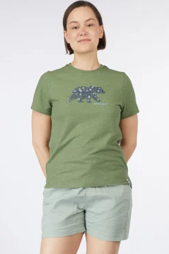 Best Smartwool T-Shirt Women'S Osa Vega Short Sleeve Graphic Te Fern Green