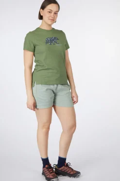 Best Smartwool T-Shirt Women'S Osa Vega Short Sleeve Graphic Te Fern Green