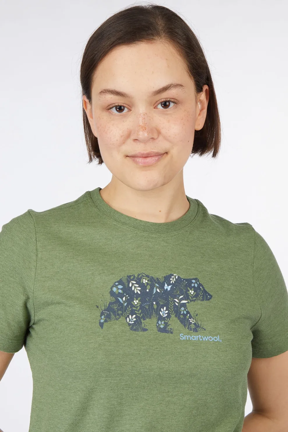 Best Smartwool T-Shirt Women'S Osa Vega Short Sleeve Graphic Te Fern Green