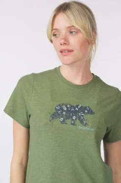 Best Smartwool T-Shirt Women'S Osa Vega Short Sleeve Graphic Te Fern Green