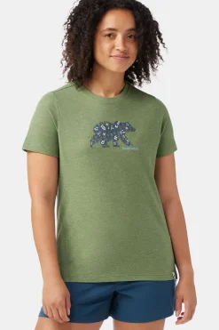 Best Smartwool T-Shirt Women'S Osa Vega Short Sleeve Graphic Te Fern Green
