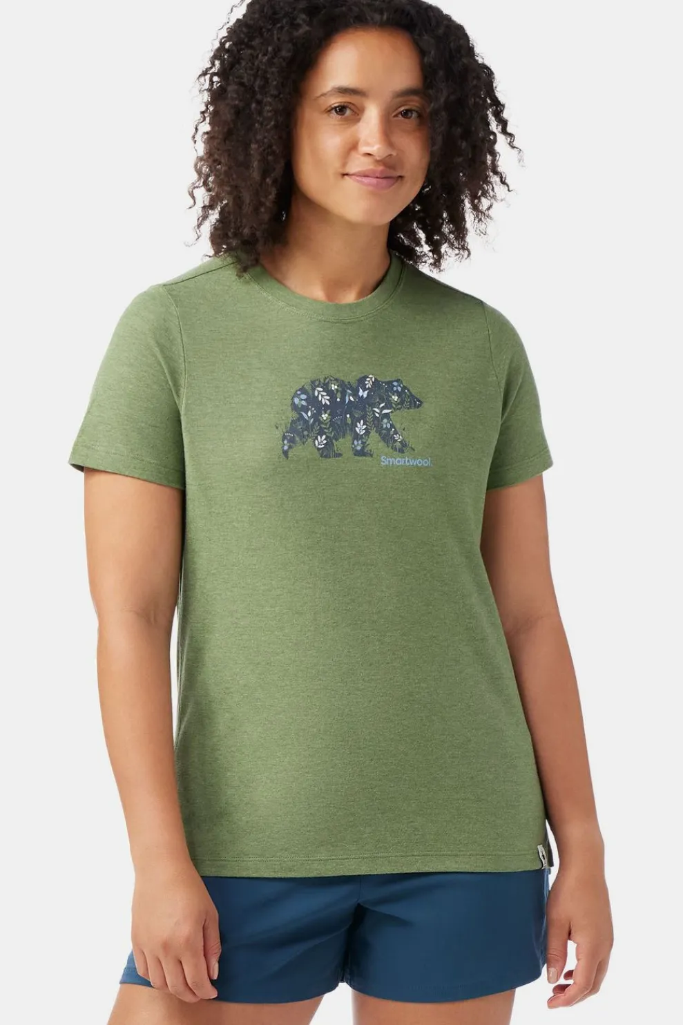 Best Smartwool T-Shirt Women'S Osa Vega Short Sleeve Graphic Te Fern Green