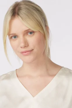 Hot Soaked in Luxury Blouse Sl Ioana Marija Medium Blue Denim