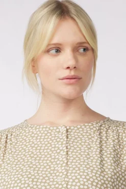 Discount Soaked in Luxury Blouse Slarjana Leodora Medium Blue Denim