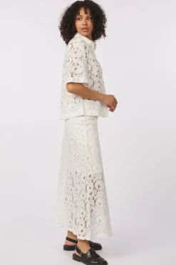 Discount Soaked in Luxury Blouse Sltaya Broken White