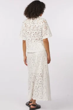 Discount Soaked in Luxury Blouse Sltaya Broken White