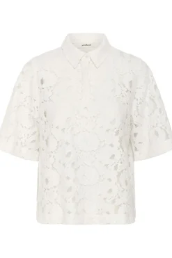 Discount Soaked in Luxury Blouse Sltaya Broken White