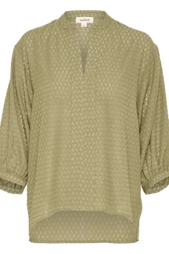 Online Soaked in Luxury Blouse Slkettie Amily Covert Green