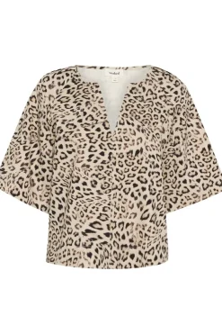 Sale Soaked in Luxury Blouse Sljalina Leopard Print