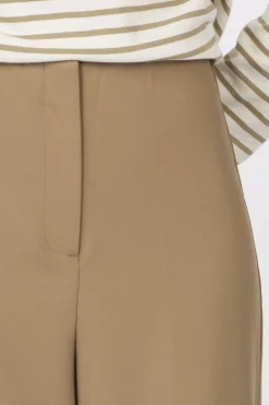 Online Soaked in Luxury Broek Slcorinne Wide Long Covert Green