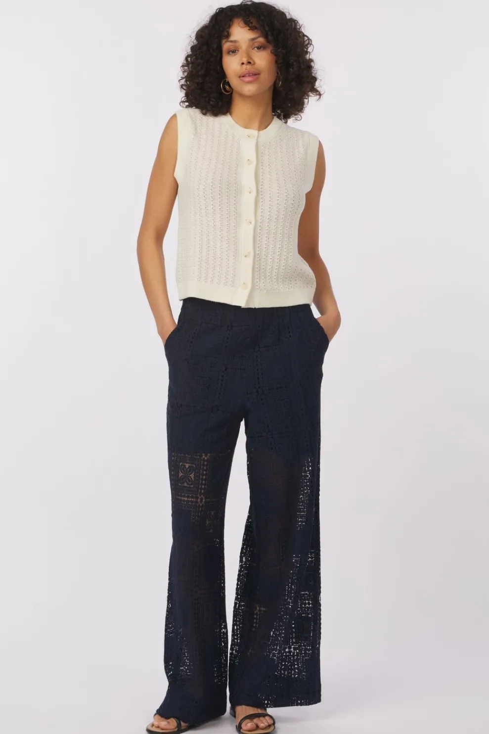 Sale Soaked in Luxury Broek Slcoopelia Atlanta Whisper White