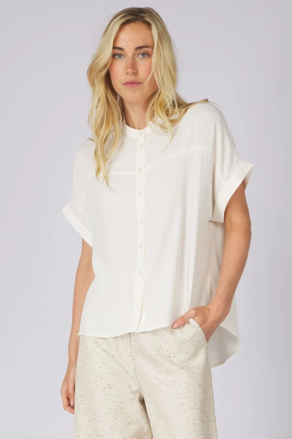 Sale Soaked in Luxury Hemd Slhelia Sandshell Melange