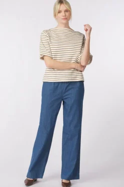 Online Soaked in Luxury Jeans Slchamy Faustina Silver Blue