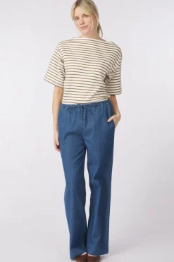 Online Soaked in Luxury Jeans Slchamy Faustina Silver Blue