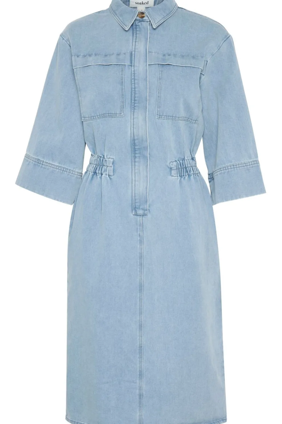 Hot Soaked in Luxury Jurk Slannabeth Light Blue Denim