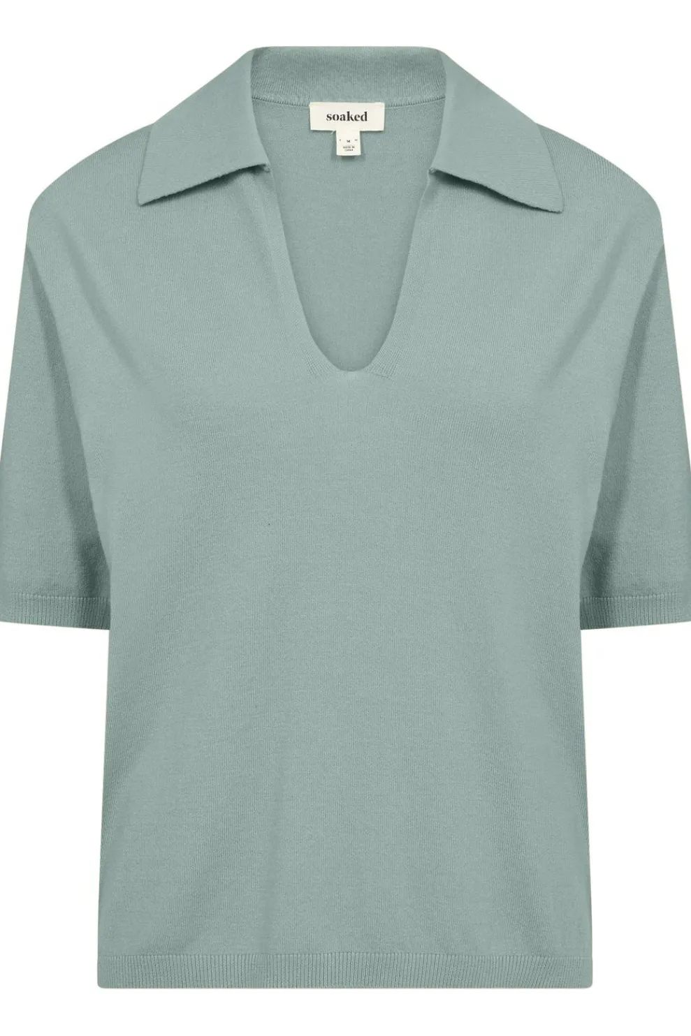 Hot Soaked in Luxury Polo Slspina Medium Blue Denim