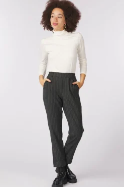 Discount Soaked in Luxury T-Shirt Slhanadi Anthracite Dessin