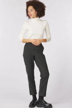 Discount Soaked in Luxury T-Shirt Slhanadi Anthracite Dessin