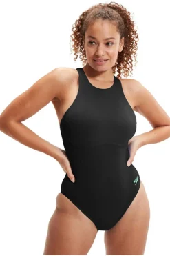 Online Speedo Badpak Eco+M Racer Zip Bra Swimsuit Bla