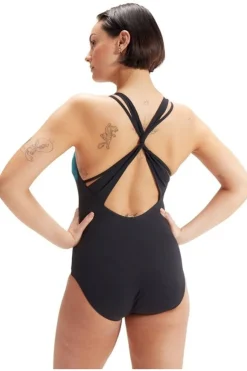 Online Speedo Eco Calypso Printed Shaping 1P Dark Blue/Turquoise