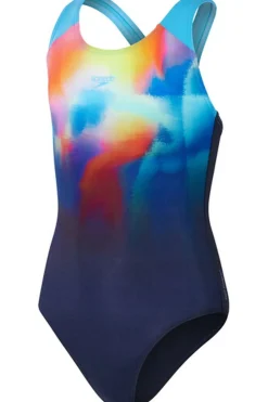 Clearance Speedo Eco+ Dig Placem Splashb Navblu