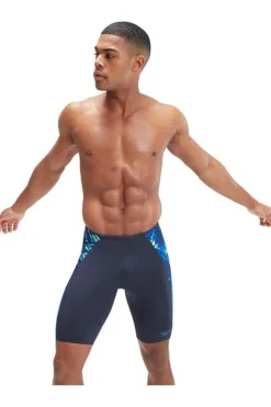 Hot Speedo Eco+ Splice Jam dark blue/light green