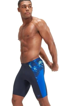 Hot Speedo Eco+ Splice Jam dark blue/light green