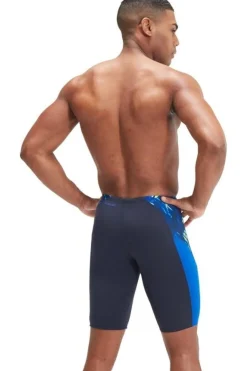 Hot Speedo Eco+ Splice Jam dark blue/light green