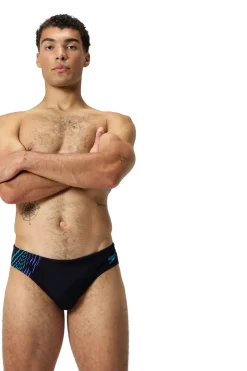 Sale Speedo Zwemshort Eco+ 7Cm Tech Panel Brief Black / Cobalt Pop