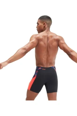 Outlet Speedo Zwemshort Eco+ Splice Mid Jam black/orange